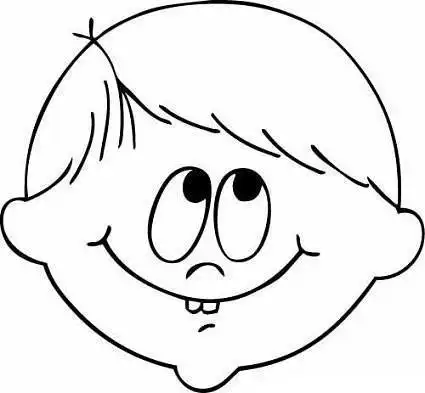 好奇表情简笔画人物