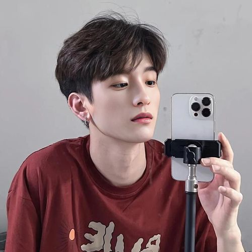 假发男短发时尚韩版帅气中分日常蓬松微分碎盖头夏季自然全头套式