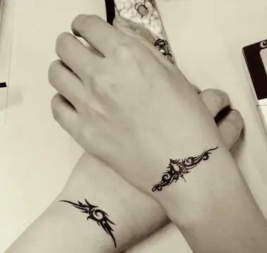 情侣唯美图腾纹身图案