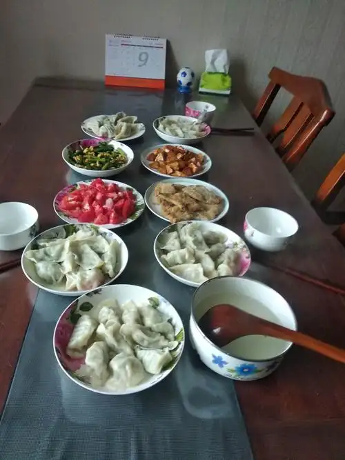 早去儿子家吃饺子