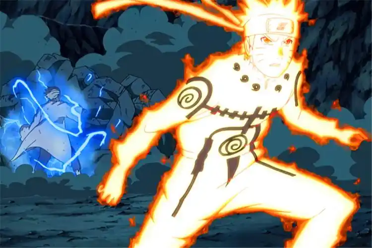 金身模式下的漩涡鸣人通过影分身,支援了各地战场,随后又和九尾心意