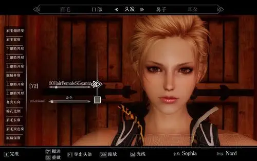 这个上古卷轴5妹子捏脸的数据是多少呀,用什么mod才能达到这个效果?