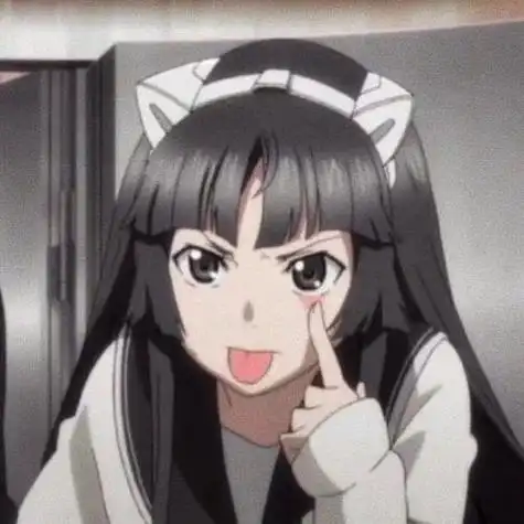 吐舌头俏皮女孩头像背景