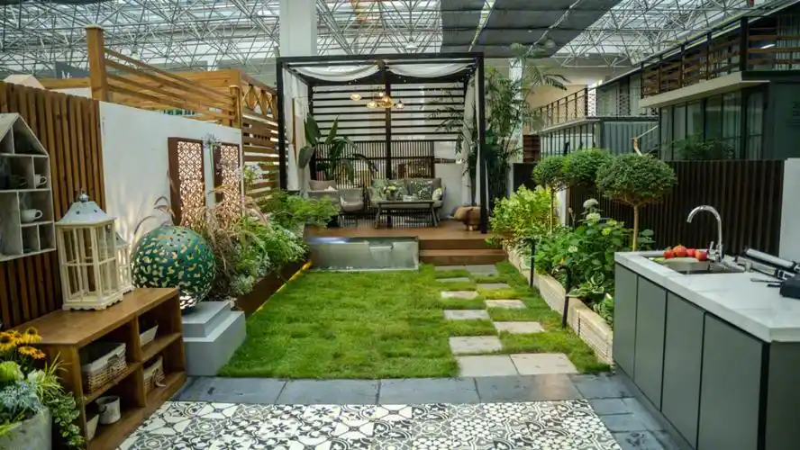 现代简约实用#花园设计  #7天造园集训营