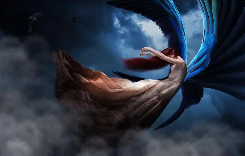 堕落天使创意合成海报 - 站酷 (zcool)