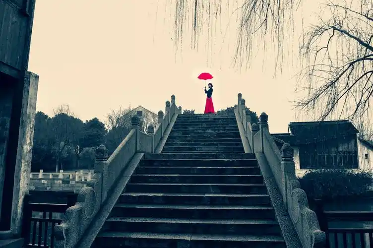 烟雨中的水墨江南古镇:荡口