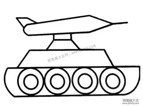 东风导弹简笔画