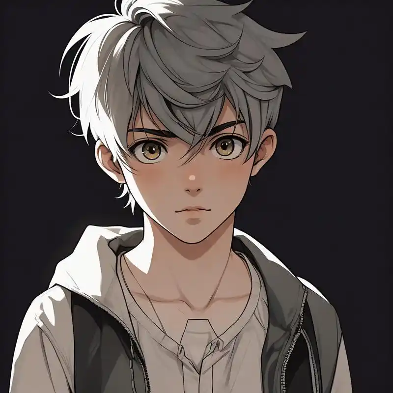 78简洁动漫风男生头像78 探索一组简约而不简单的动漫男生头像,每