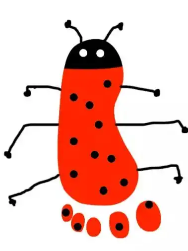 亲子游戏创意手脚印画为暑期生活添色彩