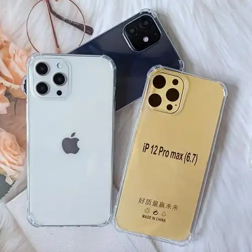 0mm四角气囊防摔手机壳 适用苹果iphone 8p透明tpu素材保护套