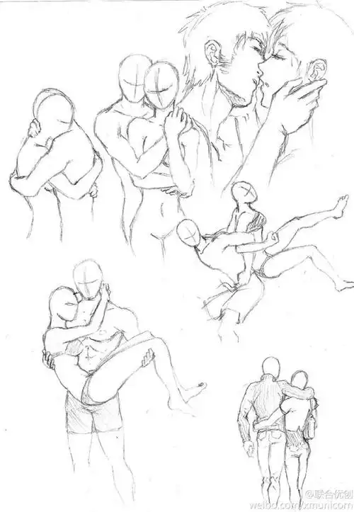 优动漫好料推荐#【情侣pose集】pose集大家看过很多,不过表现各种