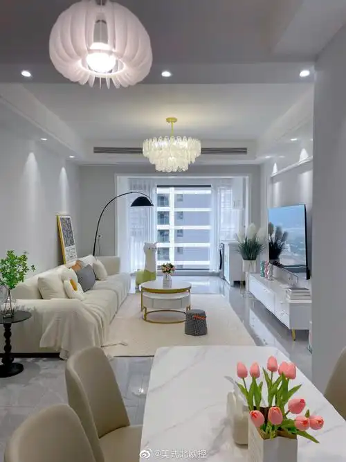 建面98平,套内74平三室一厅一厨一卫,简单且温馨的装修#家居设计