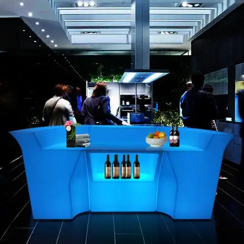 led发光吧台酒吧夜店ktv七彩调酒台户外娱乐活动发光家具组合散台