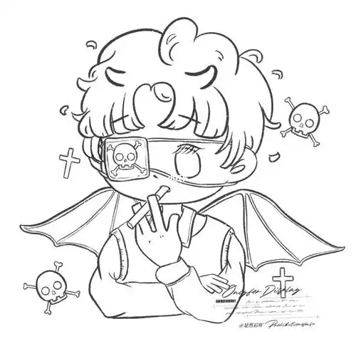 又是速涂的一天,万圣节可爱小恶魔头像来啦#procreate插画 #笔记灵感