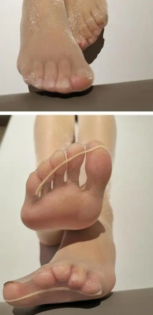 珠光丝袜开档女闪光亮丝夏超薄款0d情趣开裆脚尖透明微亮闪女银丝