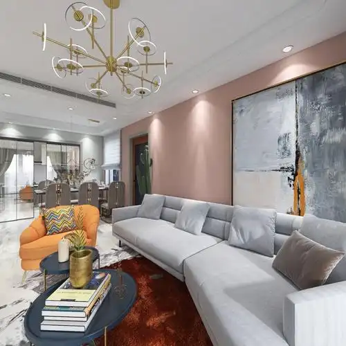 装修案例88平现代风三室二厅一卫