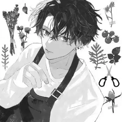 痞帅黑白动漫男头像图片