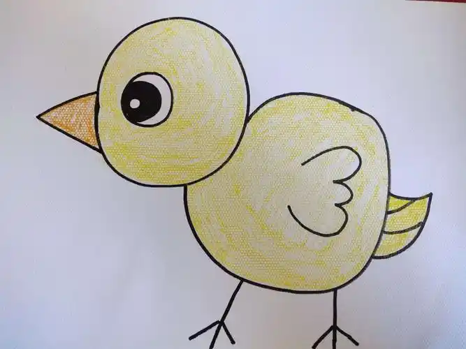 幼儿园小班绘画～～《小鸡》
