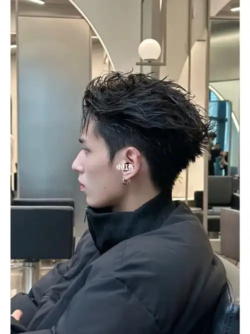 男士烫发侧分钢夹烫