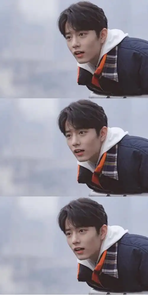 肖战天台侧颜照