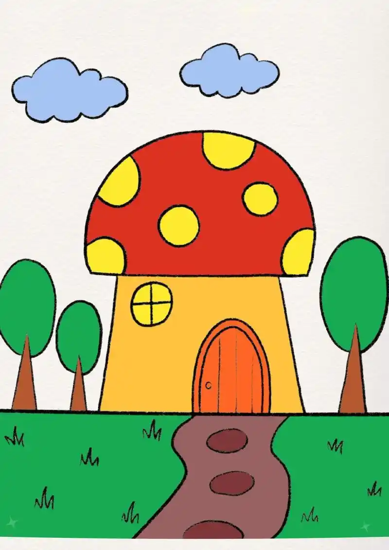 绘画教程来啦,一起跟着步骤来画画吧!非常简单哦 需要素材 - 抖音