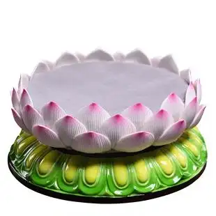 手摇底座莲花纯铜雕花藏传佛教密宗转经筒摆件 原价157.