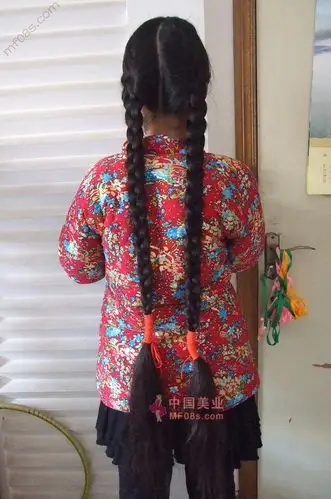 长发少女的绝美粗辫11