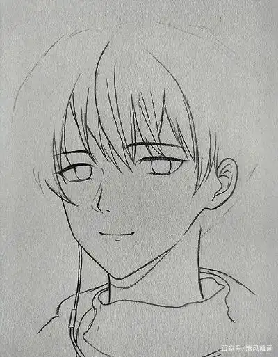 手绘一位卡通帅哥