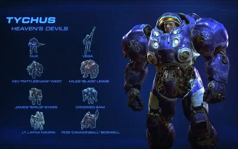 星际2先睹为快合作任务人族指挥官泰凯斯繁体中文字幕