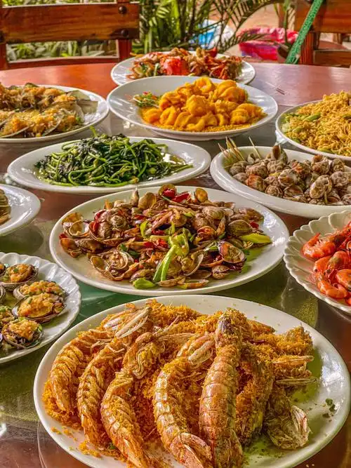 海口美食60这桌海鲜宴谁吃谁不香迷糊06