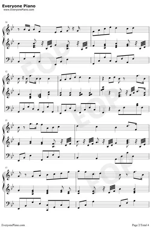 小精灵钢琴谱吴青峰弹唱谱