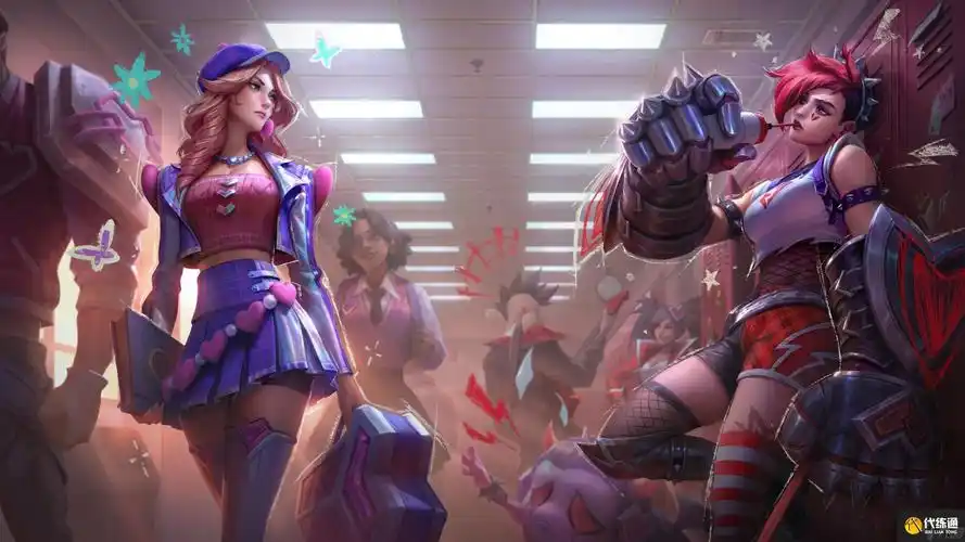 毕竟前年双城之战动画大获成功,当时凯瑟琳和蔚的cp被网友磕爆了,设计