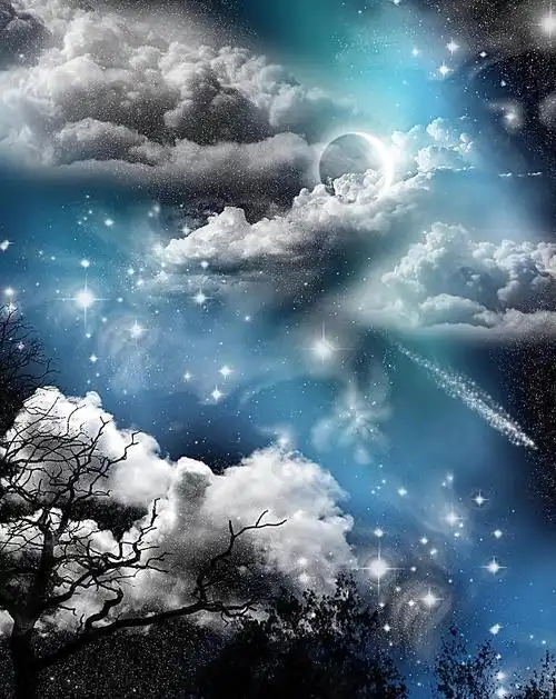 梦幻天空影楼背景图片