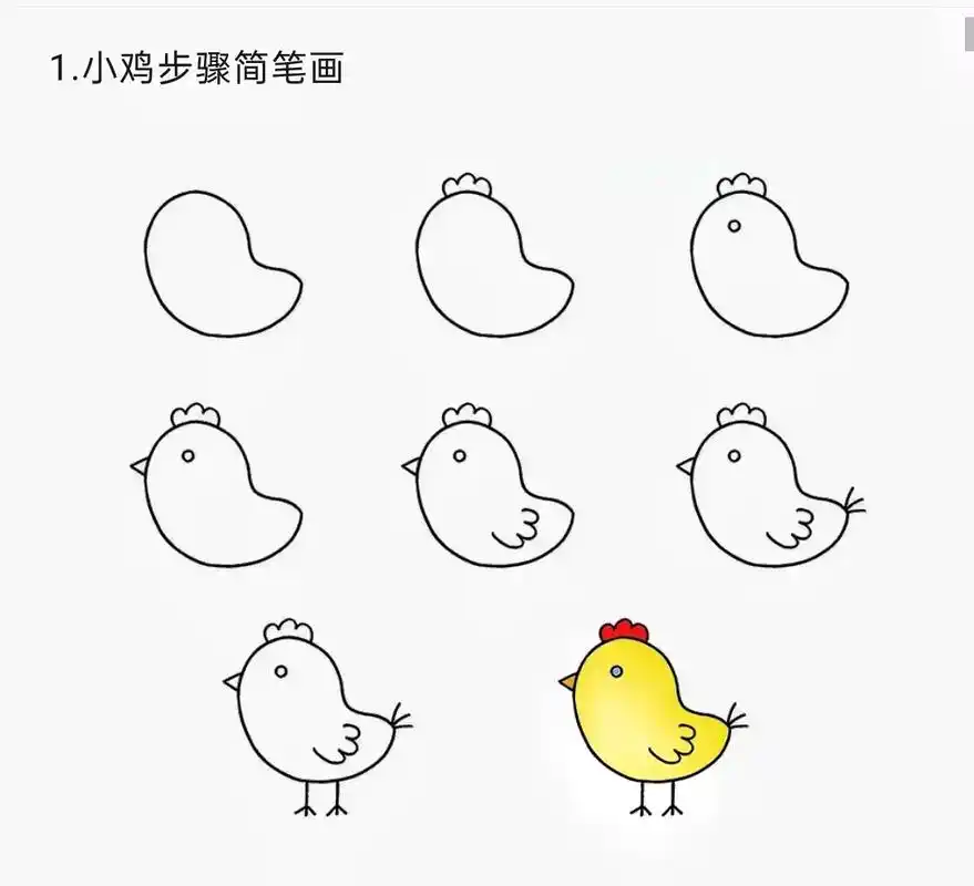 可爱的简笔画步骤教程大全!老师家长快收藏!