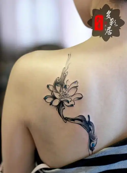 纹身##纹身图案大全##北京纹身##莲.