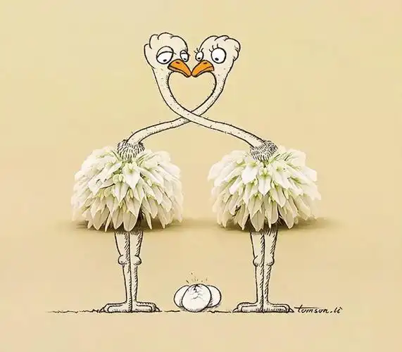 美乐棋小空中课堂微课程二年级创意启发——生活小物品的联想插画欣赏