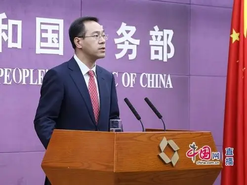 商务部新闻发言人高峰(中国网 孙宇 摄影)