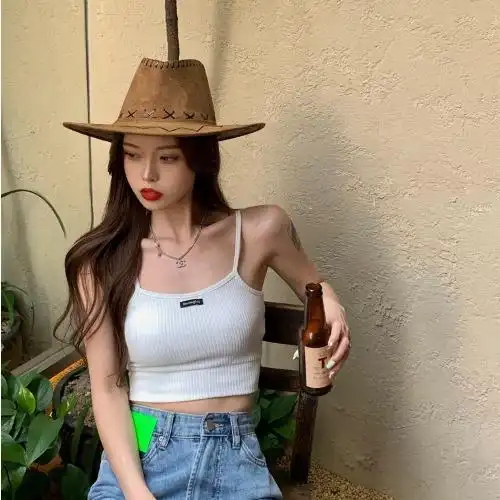 泫雅风小吊带背心女内搭夏季抹胸网红爆款美背辣妹短款上衣外穿潮