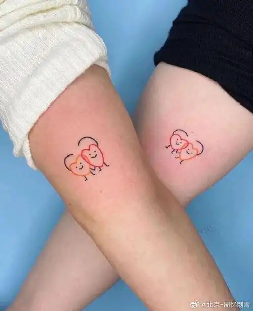 今日纹身图案分享    情侣纹身    #纹身分享##纹身设计##情侣纹身