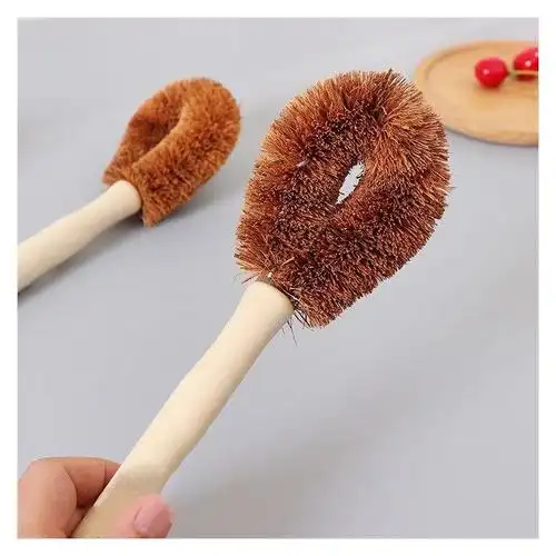 10只天然麻纤维椰棕不伤锅刷锅刷子油刷锅刷子刷锅神器不沾油长柄5个