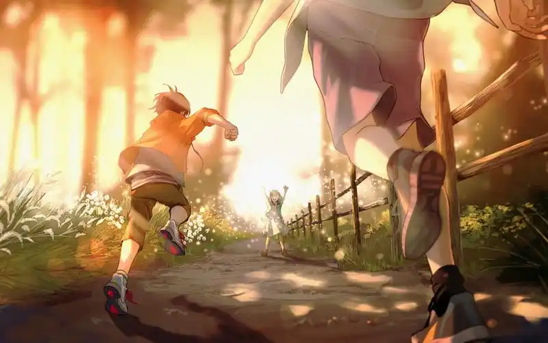 温馨治愈二次风景插画桌面壁纸_卡通动漫_壁纸下载_美桌网