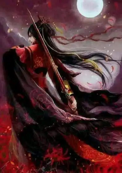 红衣古风美男子图片素材大图 一只穿云箭千军万马来相见-古风图片