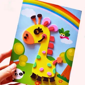 儿童eva贴画幼儿园手工制作3d立体贴纸画创意diy粘贴材料包3-6岁男