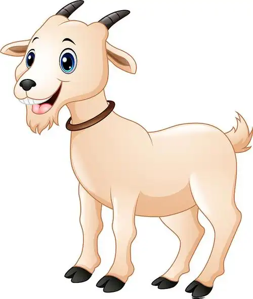 卡通可爱的山羊图片