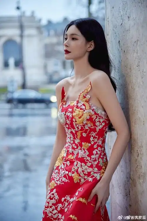 沈梦辰中国元素模特照