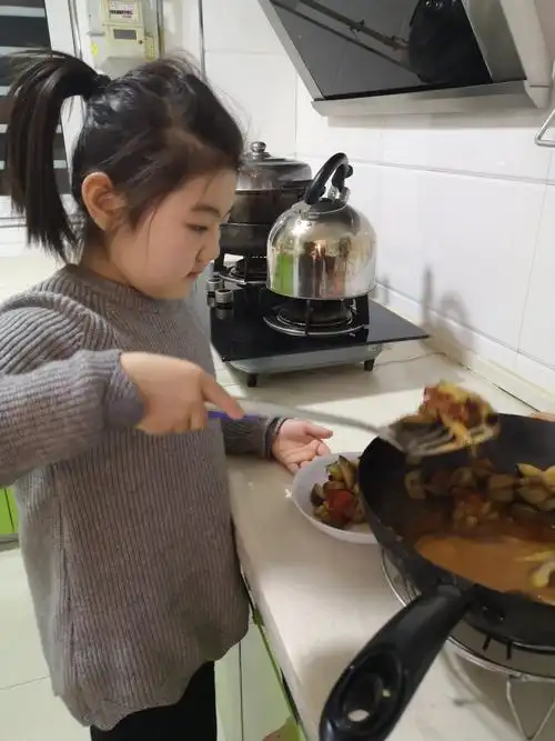 鹿谷小学二(1)班薛楚君———记第一次炒菜