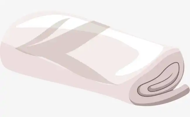 毛巾卷卡通毛巾矢量图下载