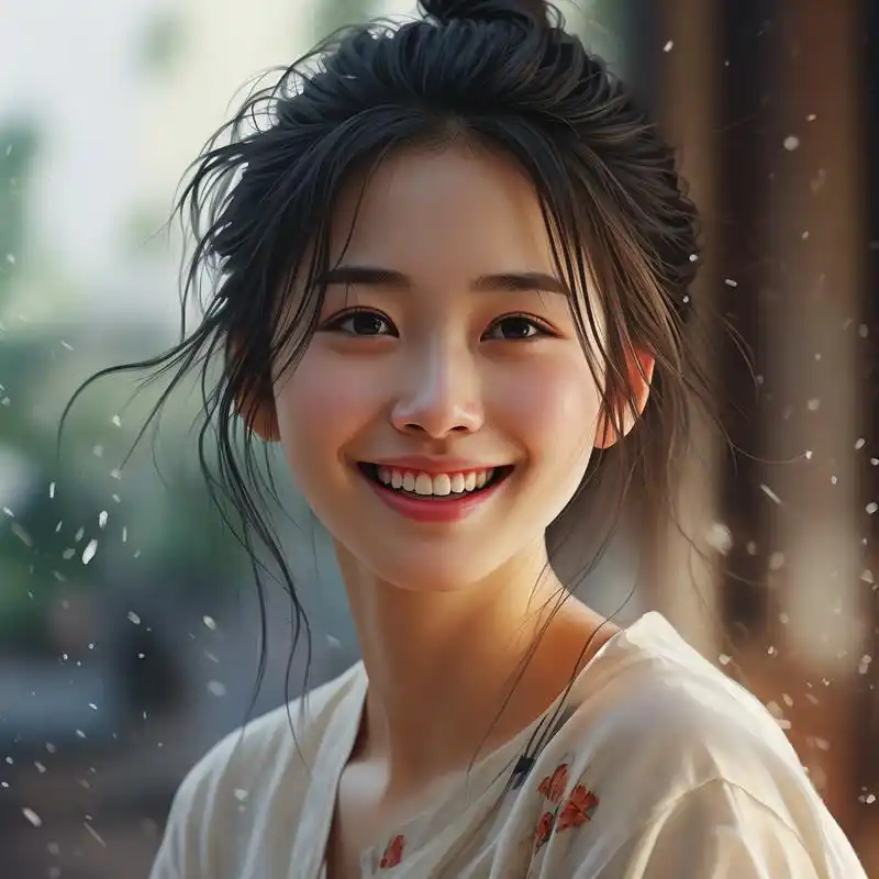 92 绝美真人女生头像 95