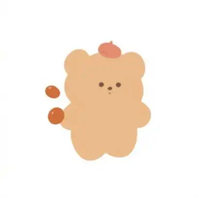 高清可爱的呆萌小熊卡通头像图片