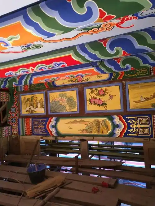 寺庙道观古建彩绘壁画设计施工